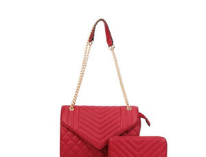 2 in 1 quilted chain crossbody